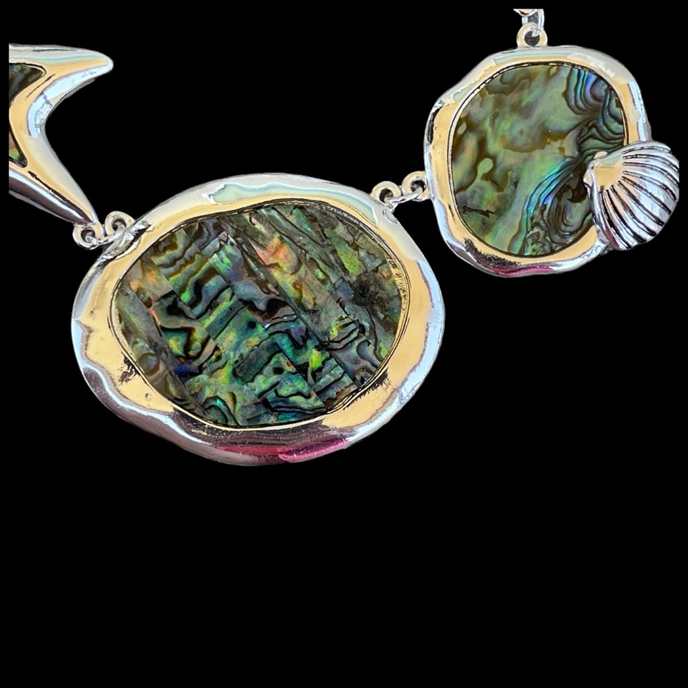 Abalone Shell Starfish Necklace Set - Picture 7 of 11